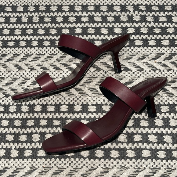 NWOT MASSIMO DUTTI Heeled Slip On Sandals - Picture 4 of 9